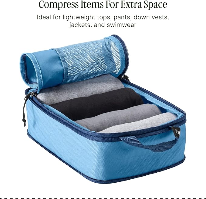 Eagle Creek Pack-It Specter Compression Packing Cubes - Durable, Ultra-Lightweight and Water-Resistant Ripstop Fabric Suitcase Organizer Bags for Clothing and Gear