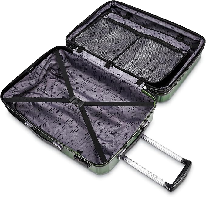 Samsonite Winfield 3 DLX Hardside Expandable Luggage with Spinners, Ombre Green, 2-Piece Set (20/25)