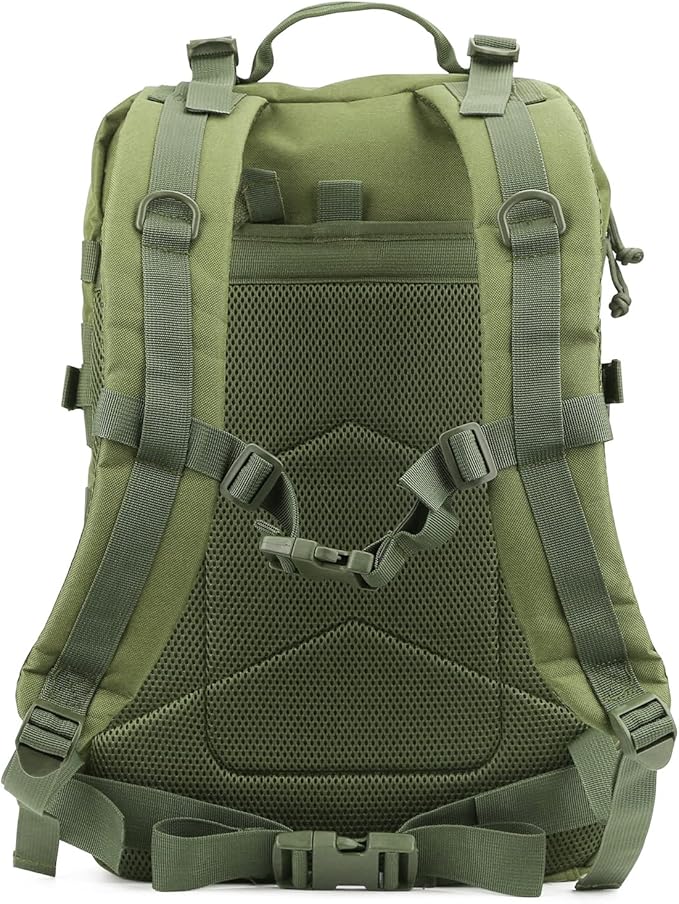 REEBOW GEAR Military Tactical Backpack for Men Large Army 3 Day Assault Pack Molle Bag Backpacks (Green)