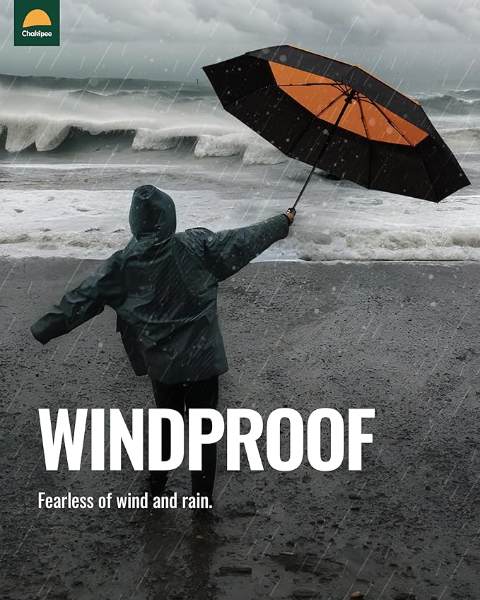 Travel Compact Umbrella Windproof - Portable Automatic for Rain, Folding Umbrella for Men and Women, Portable 210T Fabric