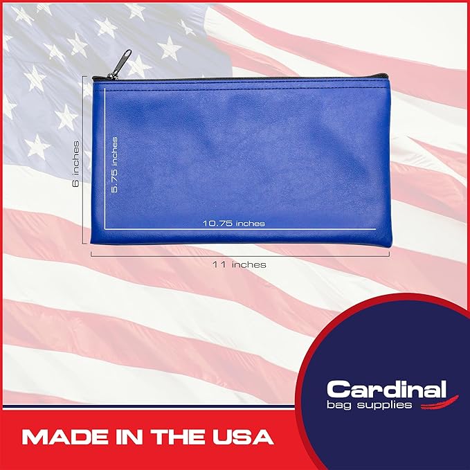 Multi-Purpose Zipper Bag, Reusable, Travel Pouch, Lightweight, Makeup Organizer, 11 x 6 Inch (Royal Blue)