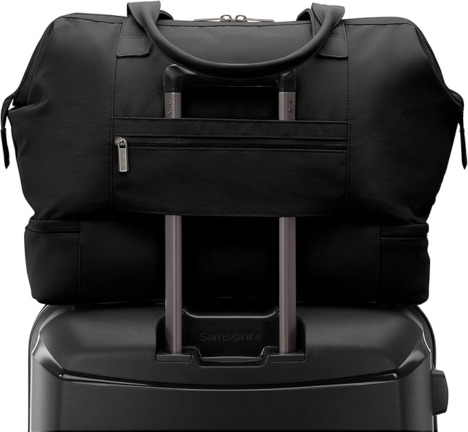 Samsonite Better Than Basics Weekender Duffle – Drop Bottom Travel Bag with 14” Laptop Compartment, SmartSleeve™