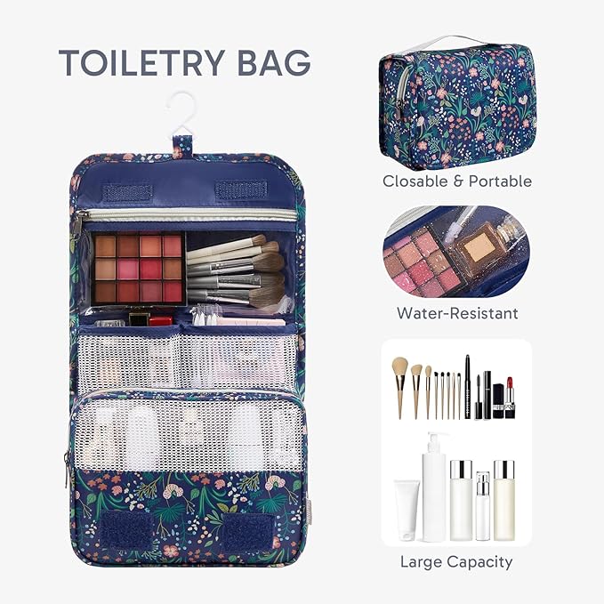 10 Set Packing Cubes for Travel, Gifts for Women Mom,Anti-Tearing Suitcase Organizer for Luggage with Shoe & Hanging Toiletry Bag,OlarHike Vacation Essentials & Accessories for Cruise Ship