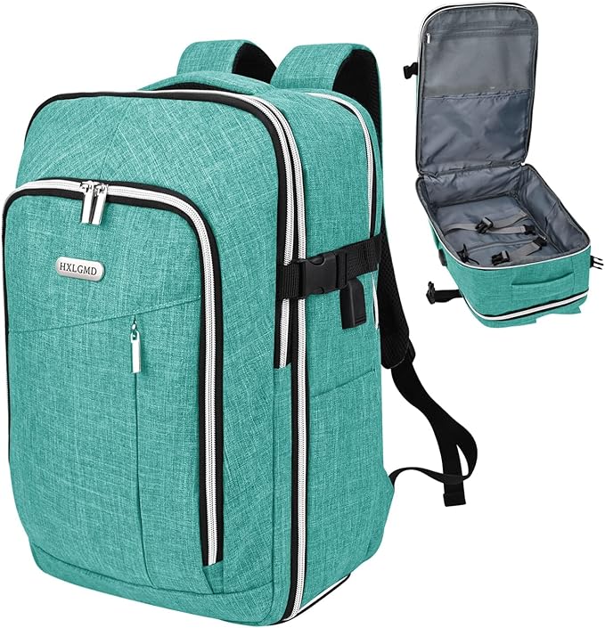 Personal Item Travel Carry On Luggage Backpack for Women Men Flight Approved Casual Weekender Laptop Bag for College Business Outdoors Hiking Water Resistant Lightweight Daypack with USB Charging Port