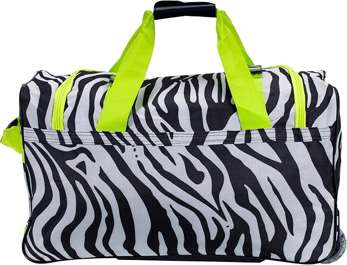 Rockland Rolling Duffel Bag, Black, 22"
