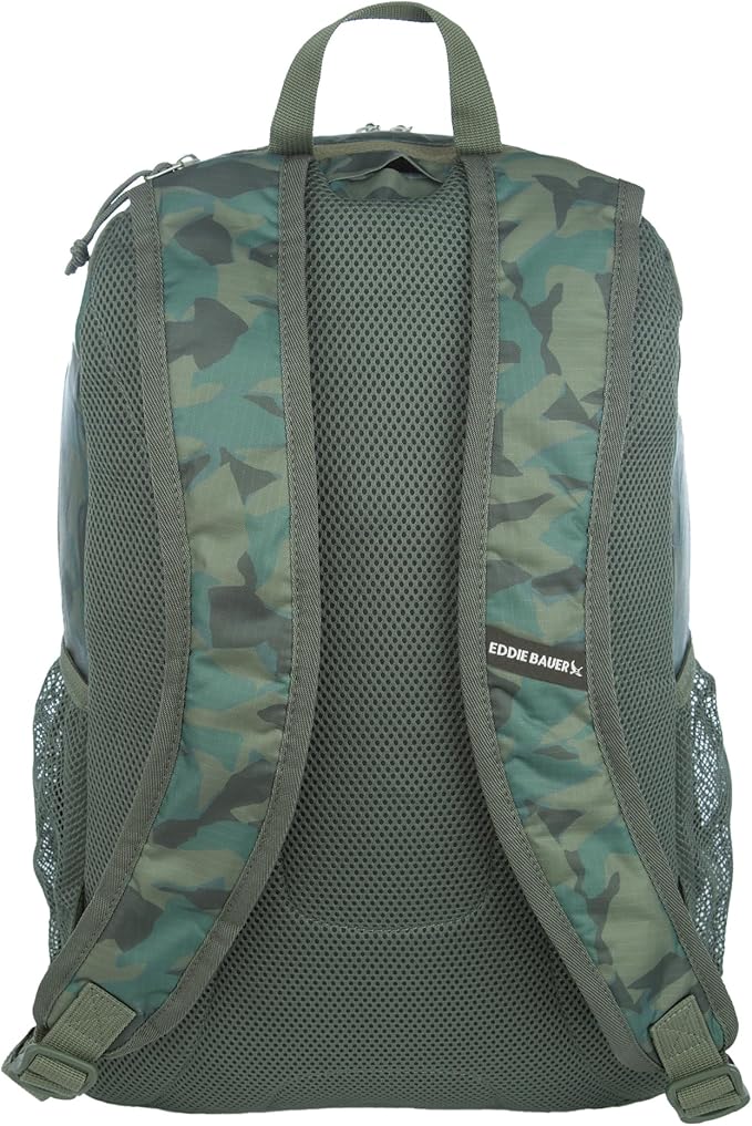 Eddie Bauer Stowaway Packable Backpack | Travel | Outdoor | Lightweight | Foldable | Durable | Ripstop Polyester | 30L - Sprig Green