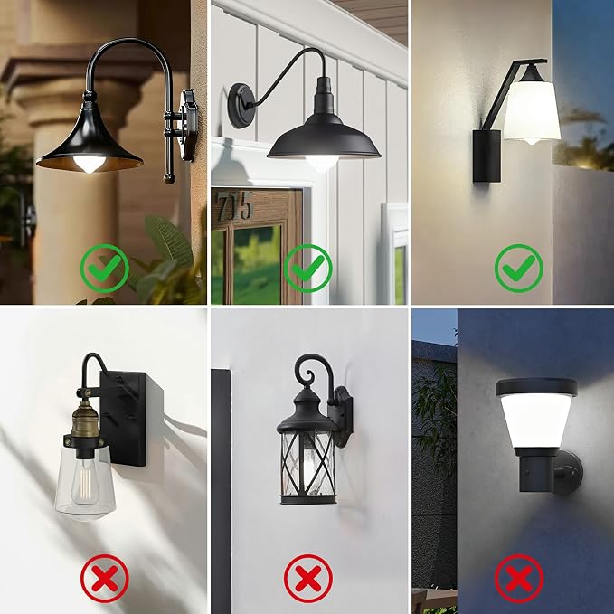 Motion Sensor Light Bulbs, 12W Motion Activated Dusk to Dawn Outdoor Light Bulb (100Watt Equivalent) A19 E26 3000K Warm White for Outdoor Indoor Front Door Porch Garage Basement Hallway, 1 Pack