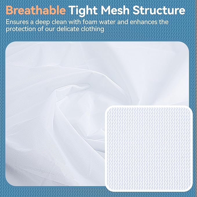 9Pcs Mesh Laundry Bags for Delicates, Laundry Bags Mesh Wash Bags,Lingerie Bags for Washing Delicates, Garment Bag for Washing Machine (3 Large,3 Medium,3 Small)