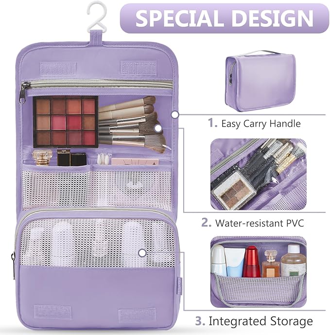 8 Set Packing Cubes for Travel, Gifts for Women Mom,Anti-Tearing Suitcase Organizer for Luggage with Shoe & Hanging Toiletry Bag,OlarHike Vacation Essentials & Accessories for Cruise Ship