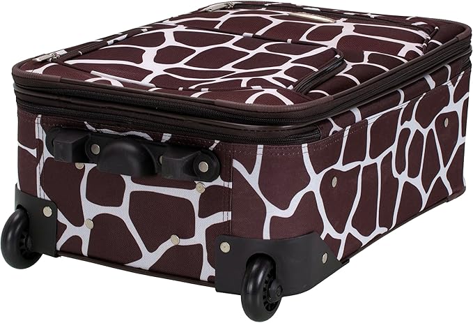 Rockland Fashion Softside Upright Luggage Set, Expandable, Giraffe, 2-Piece (14/19)