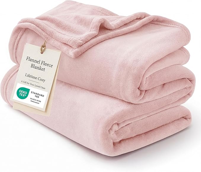 Bedsure GentleSoft Pink Fleece Blankets King Size - Bed Blanket Soft Lightweight Plush Cozy Fuzzy Luxury Microfiber, 108x90 inches