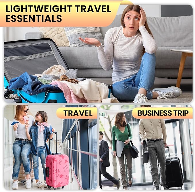 4 Set Ultralight Compression Packing Cubes Travel for Suitcases ，Compressible Mesh Packing Cubes for Travel Women Packing Organizers (Blue)