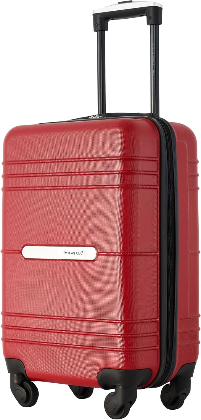 Travelers Club 22" Richmond Spinner Carry-On Luggage, Red