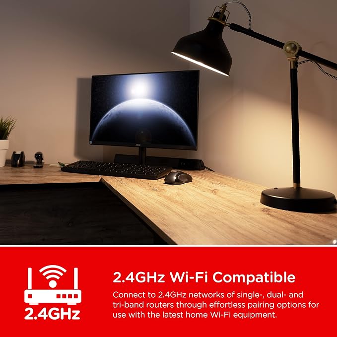 UltraPro Wi-Fi LED Smart Light Bulb, A19, 60W Equivalent, White Select Tunable 2700K - 6500K, Full-Range Dimmability, 2.4GHz Router Required, Circadian Rhythm, Easy-to-Use App, 2 Pack, 51448