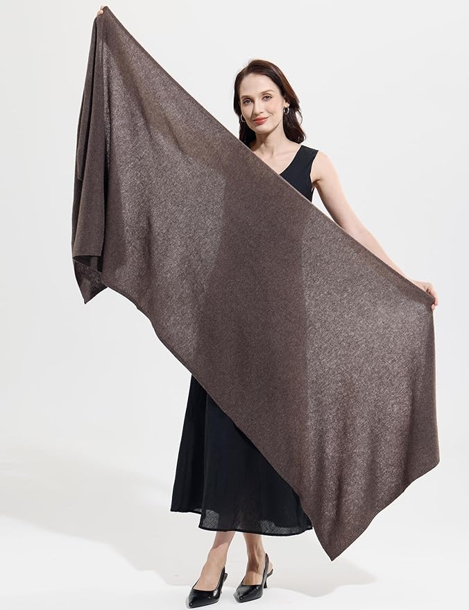 Soft Cashmere Blend Wrap Chic Scarf Stole for Women Wayfarer Travel Extra Large 87"x28"