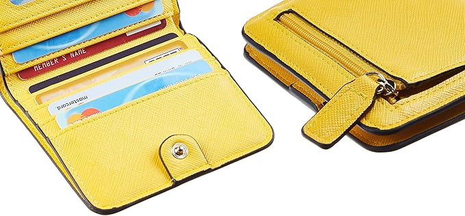 Toughergun Women’s Small Slim Leather Wallet with RFID Protection, Compact Bifold Mini Purse with Clear ID Window
