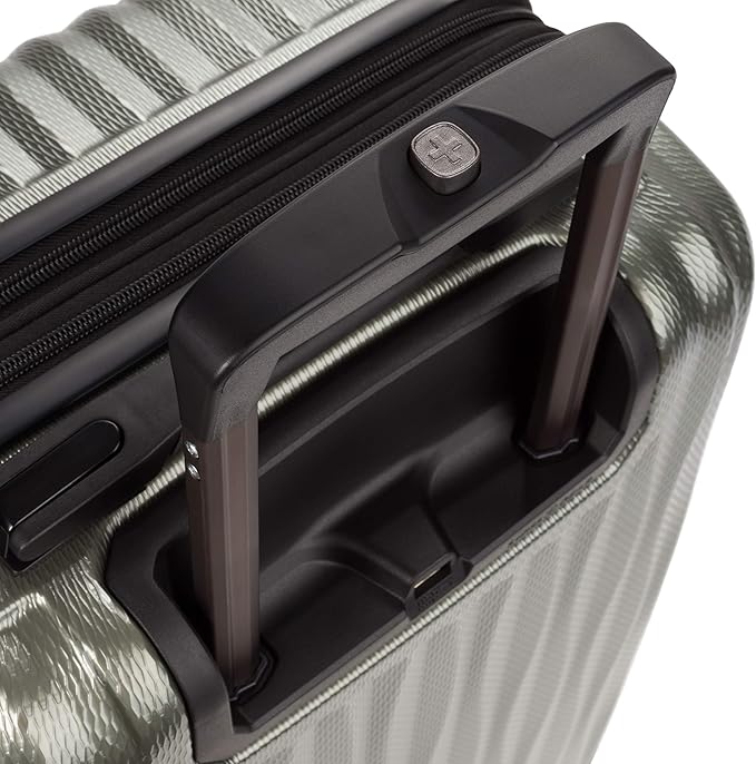 SwissGear 7272 Energie Expandable Hardside Luggage with Spinner Wheels and TSA Lock, Gunmetal, Carry-On 19-Inch
