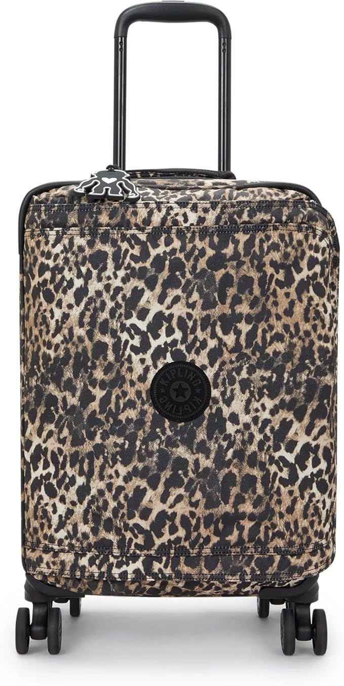 Kipling Women's Spontaneous Small Prt Softside Spinner Wheel Luggage, Integrated TSA Accepted Lock