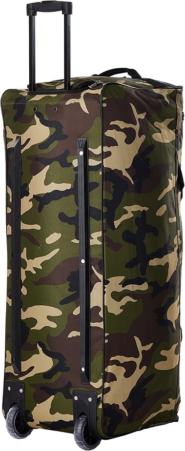 Rockland Rolling Duffel Bag, Black, 22"