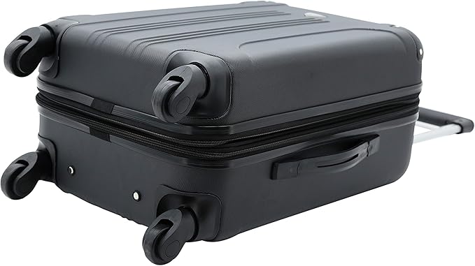 Travelers Club Chicago Hardside Expandable Spinner Luggage, Black, 5 Piece Set