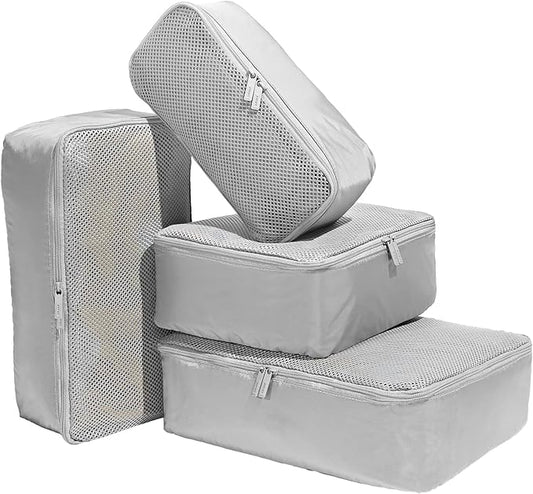 Away Insider Packing Cubes Set of 4 – Lightweight Travel Organizers for Luggage, Suitcases & Carry-On Bags, Cloud Gray