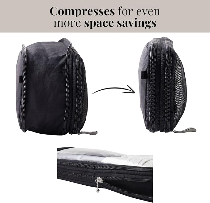 Baggallini Long Compression Cube - Lightweight Compression Packing Cube for Travel