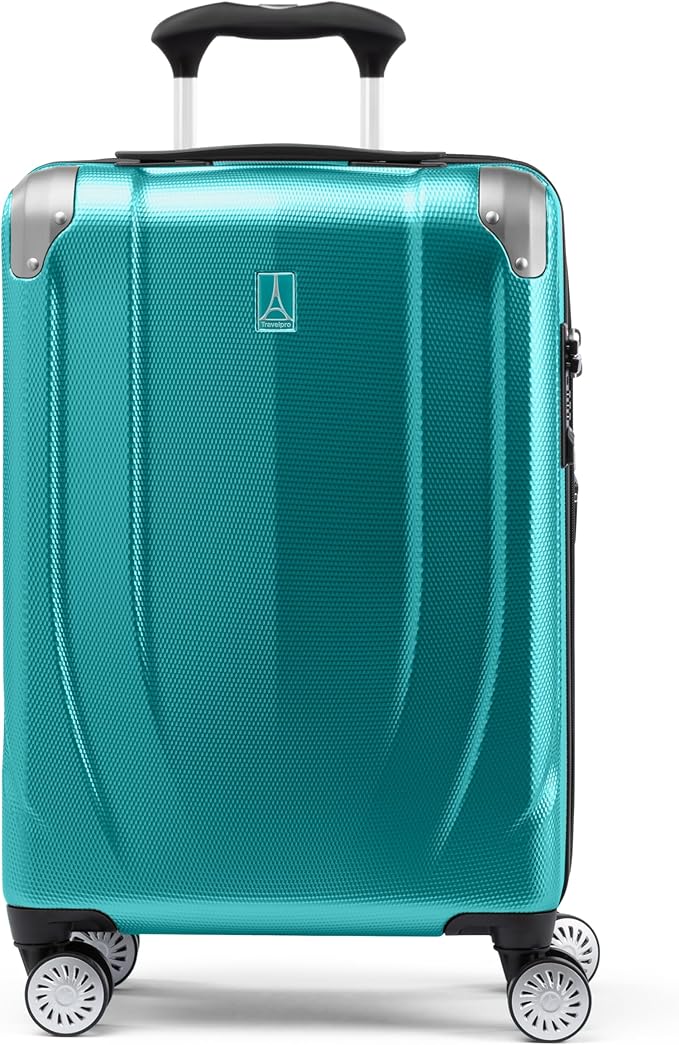 Travelpro Pathways 3 Hardside Expandable Luggage, 8 Spinner Wheels, Lightweight Hard Shell Suitcase, Carry On 21 Inch, Kayak Teal