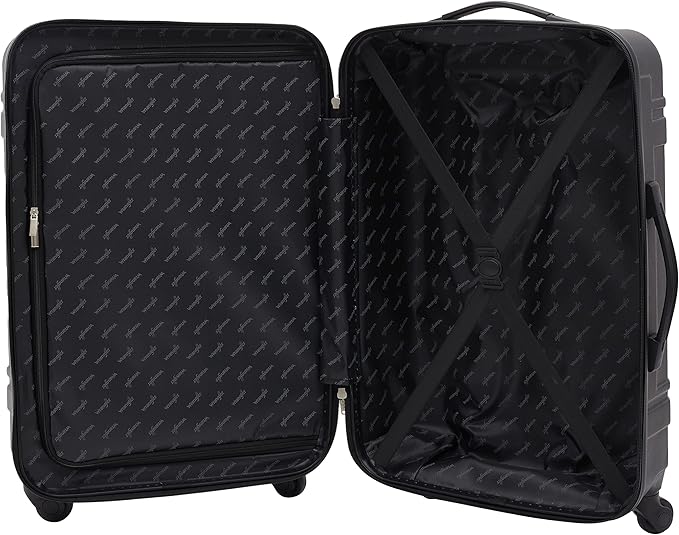 Wrangler Venture Luggage and Travel Set, Black, 7-Piece Set