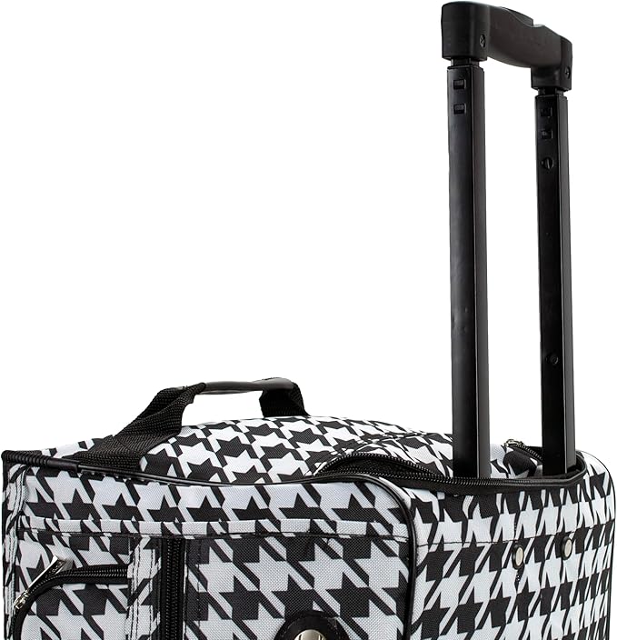 Rockland Rolling Duffel Bag, Black, 22"