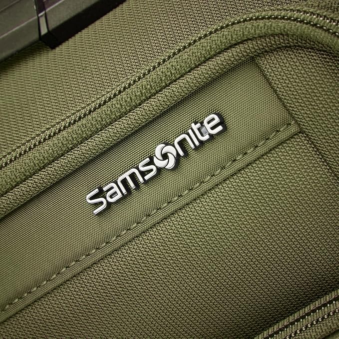 Samsonite Lineate Softside Expandable Luggage with Spinner Wheels, Carry-on, Cedar Green