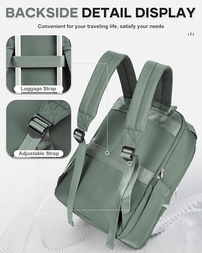 wepadre Small Travel Backpack for Women Men Personal Item Travel Bag Carry on Backpack for Travel Carry on Luggage