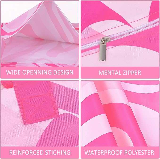 2 Pcs Large Travel Laundry Bags - Waterproof with Handle, Washable Dirty Clothes Bags for Travel, Wet & Dry Bag, Bathing Suit & Gym Clothes Laundry, Swimming Pool & College Dorm