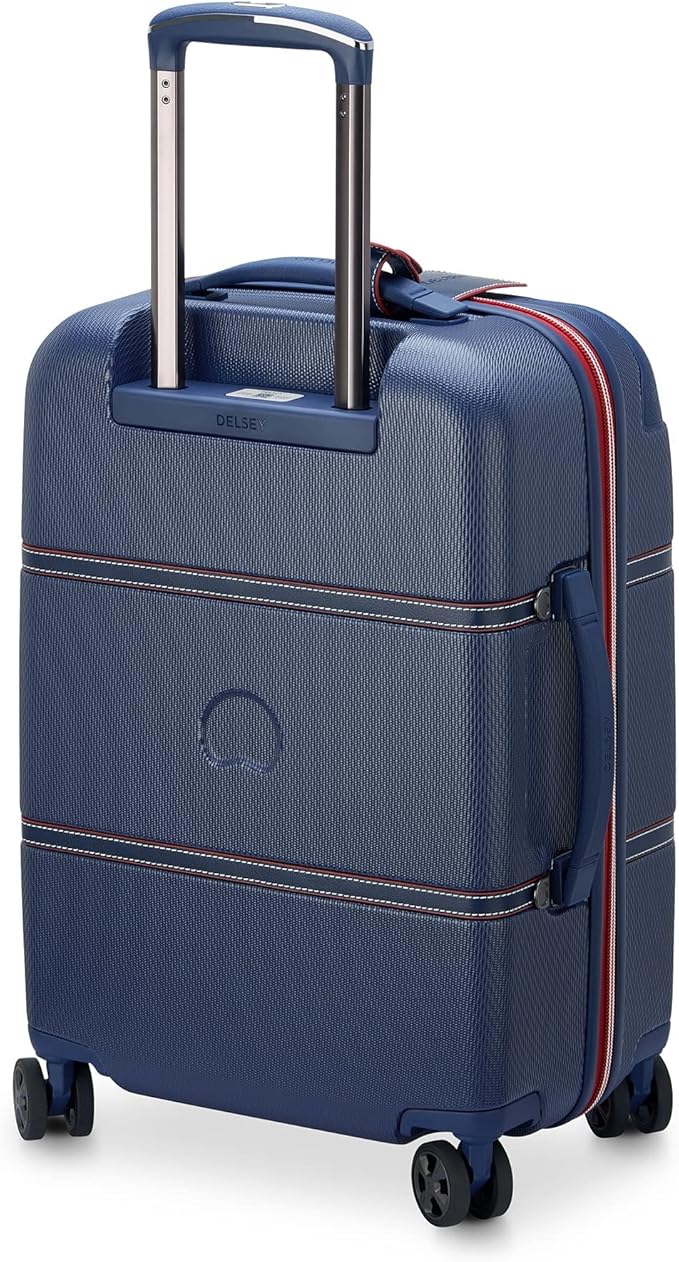 DELSEY PARIS Chatelet Air 2.0 Hardside Luggage with Spinner Wheels, Navy, Carry on Plus 20 Inch