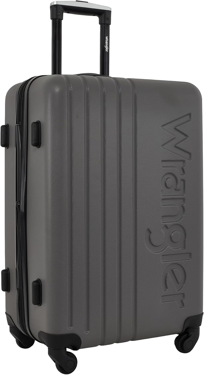 Wrangler Quest Luggage Set, Granite Gray, 3 Piece Set (30"/26"/22")
