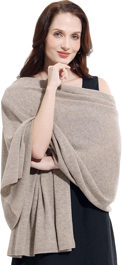 Soft Cashmere Blend Wrap Chic Scarf Stole for Women Wayfarer Travel Extra Large 87"x28"
