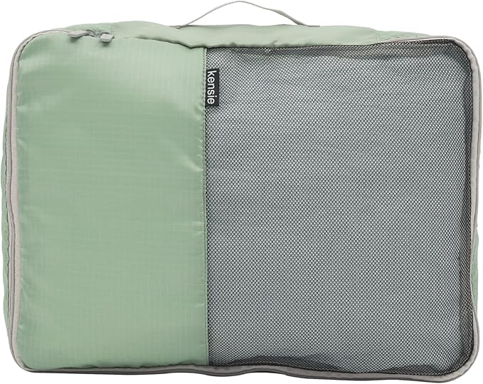 kensie Women's Hillsboro Luggage & Travel Bags Set, Green Granite, 4 Piece Set