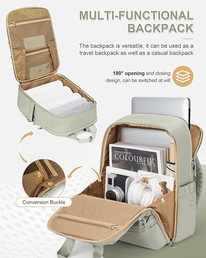 wepadre Small Travel Backpack Carry on Flight Approved Personal Item Travel Bag Carry on Backpack for Women Work Laptop Backpack for Traveling Carry on Luggage