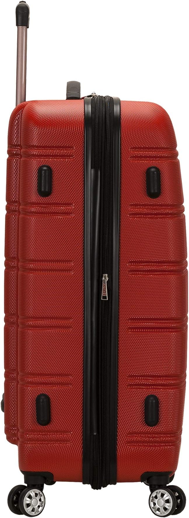 Rockland Melbourne Hardside Expandable Spinner Wheel Luggage, RED, 2 Piece (20"/28")