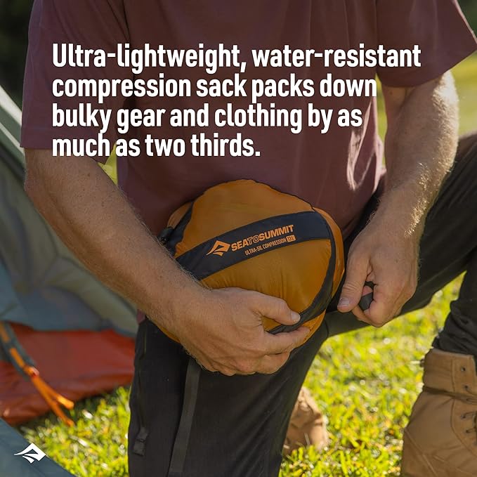Sea to Summit Ultra-SIL Compression Sack, Ultralight Outdoor and Travel Storage
