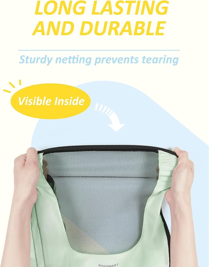 BAGSMART Compression Packing Cubes for Travel, 6/5/4set Lightweight Packing Organizers, Summer Travel Essentials Suitcase Organizer Bags Set