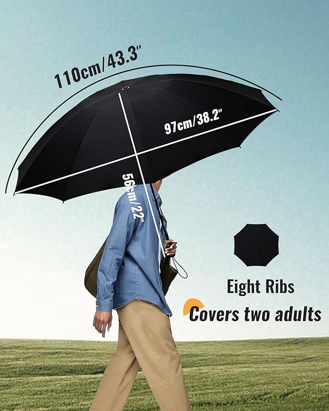 Travel Compact Umbrella Windproof - Portable Automatic for Rain, Folding Umbrella for Men and Women, Portable 210T Fabric