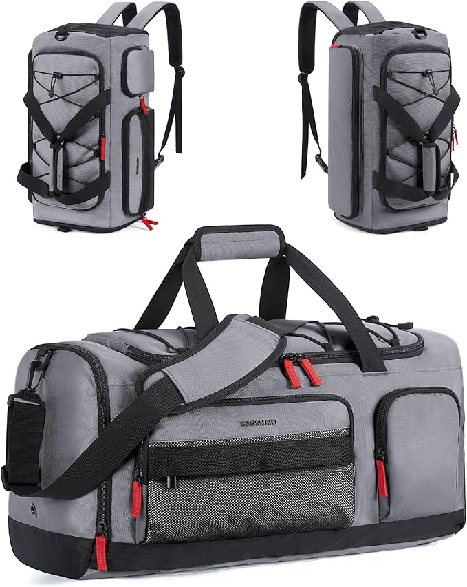 BAGSMART Gym Bag for Women & Men, Sports Travel Duffel Backpack with Shoe Compartment Laptop Compartment, Water Resistant Carry On Weekender Bag for Airplane