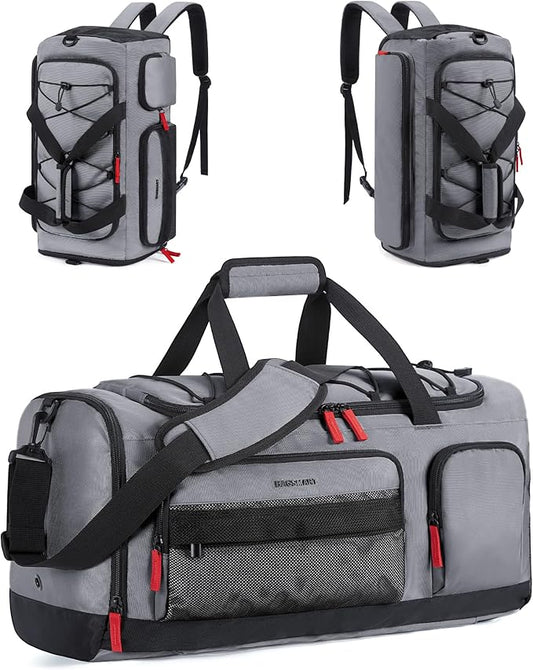BAGSMART Gym Bag for Women & Men, Sports Travel Duffel Backpack with Shoe Compartment Laptop Compartment, Water Resistant Carry On Weekender Bag for Airplane