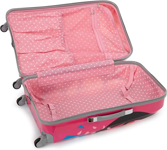 Rockland Vision Hardside Spinner Wheel Luggage, Love, 3-Piece Set (20/24/28)