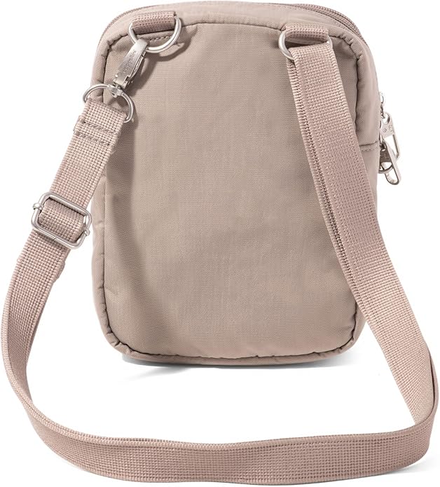 Baggallini Securtex® Anti-theft Mini Everything Crossbody Bag, 6.3"x8.25" Rfid, Locking Zippers & Cut-resistant Strap