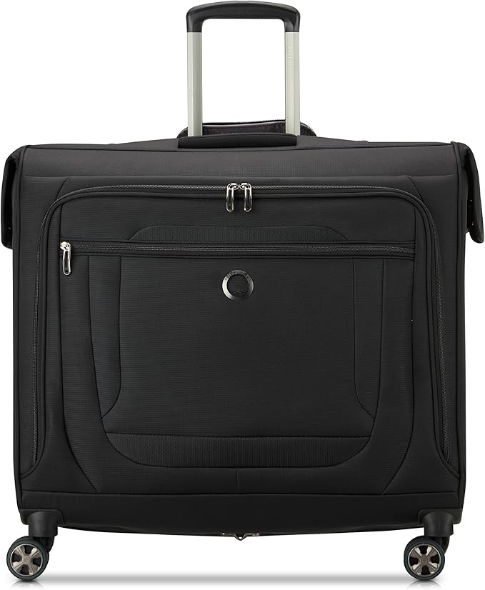 DELSEY PARIS Helium DLX Rolling Garment Bag with Spinner Wheels, Black