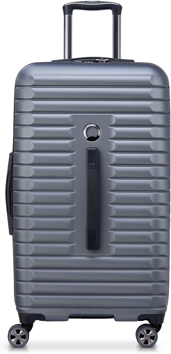 DELSEY PARIS Cruise 3.0 Hardside Expandable Luggage with Spinner Wheels, Graphite, Checked 26 Inch Trunk