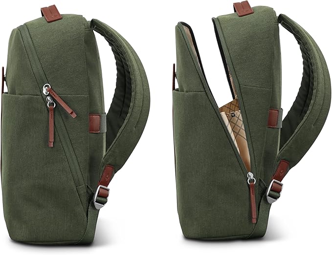 Samsonite Virtuosa Carry-On Travel Backpack with Padded Laptop Sleeve, Pine Green
