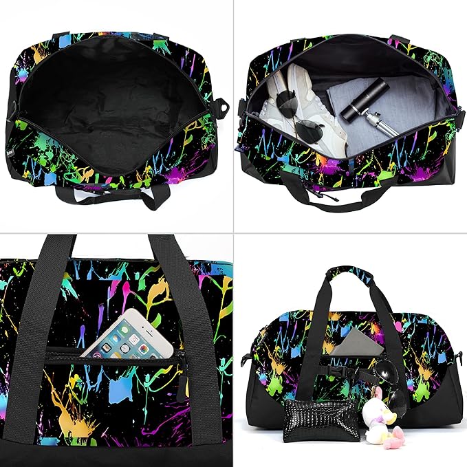 Stumdo Kids Overnighter Duffel Bags for kids, Carry-On Size & Ideal for School Practice or Overnight Travel Weekender Tote for Travel Gym Sport bag for Boys & Girls (11ymao)