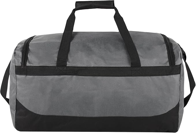 20 Inch, 40 Liter Duffel Bag for Men, Women Travel Weekender Overnight Carry-on Shoulder Duffel Tote Bag (Grey)